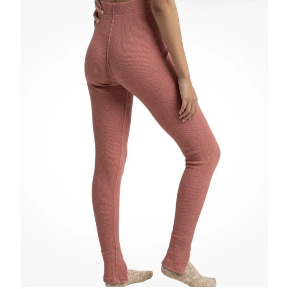 Free People Intimately Pajamas Set Knit Top & Leggings Lounge Early Night Small‎